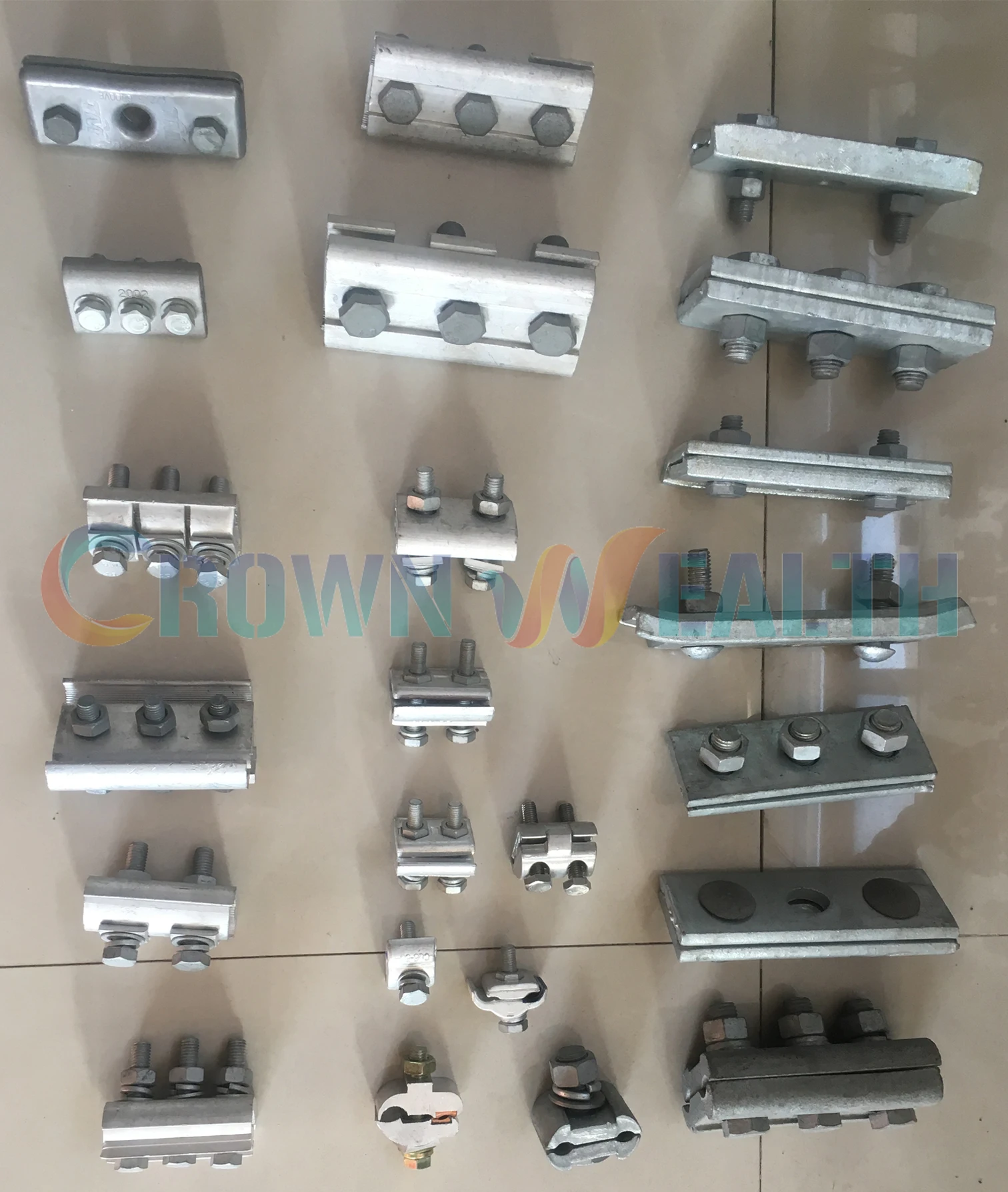 ADSS Cable Pole Line Dead End Three Bolt Groove Curved Suspension Guy Clamp Manufacturer