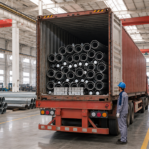 Build Stronger Networks with Premium Galvanized Steel Utility Poles