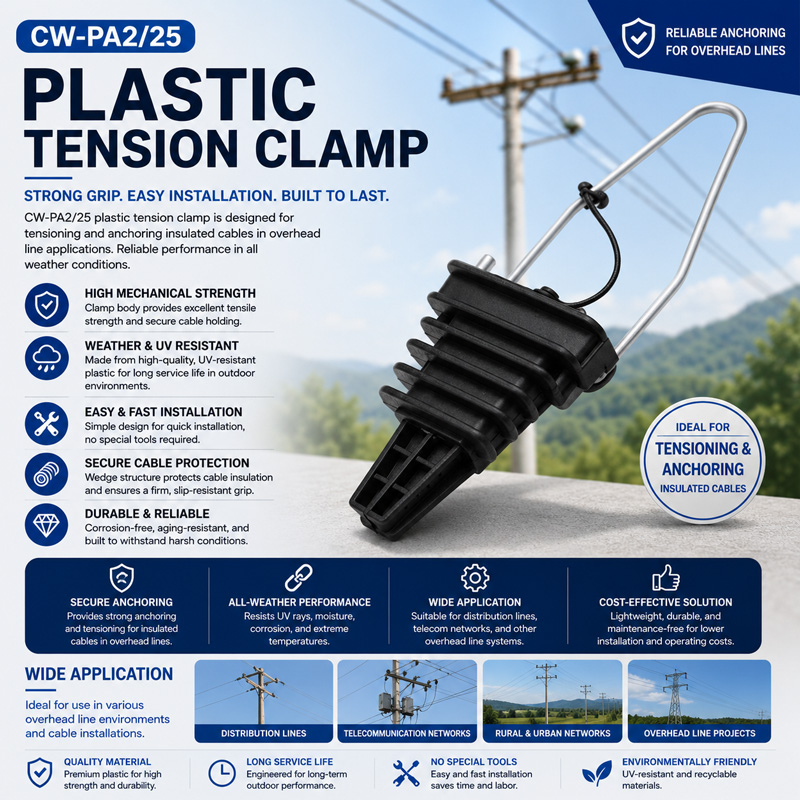 CW-PA2/25: Plastic Tension Clamp