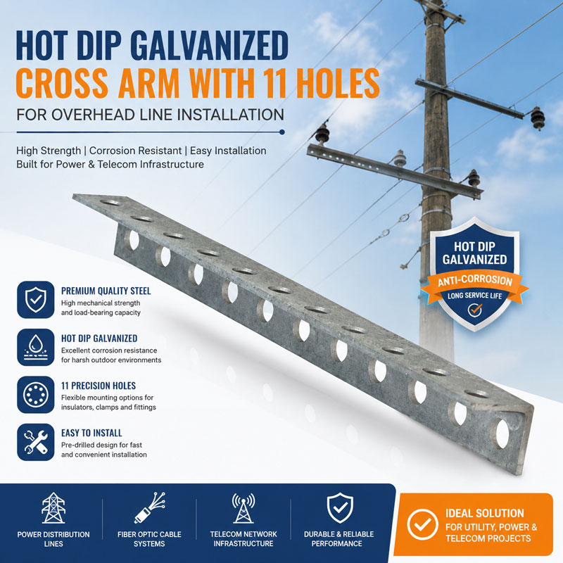 Hot Dip Galvanized Square Head Machine Bolt for Power Line Installation