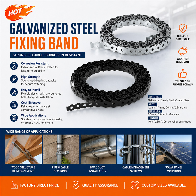 CW-ARB: Galvanized Steel Fixing Band
