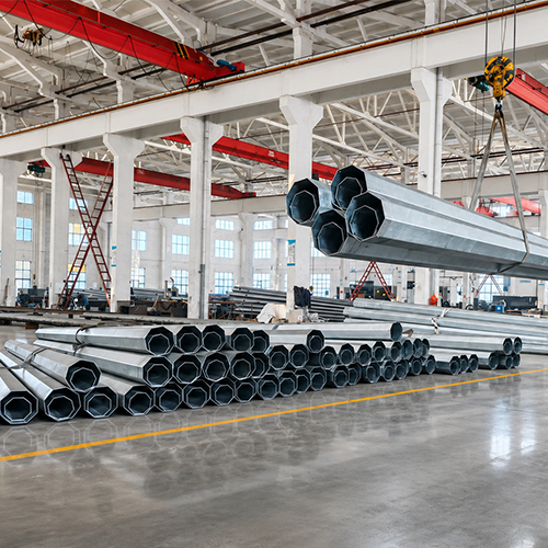 Build Stronger Networks with Premium Galvanized Steel Utility Poles
