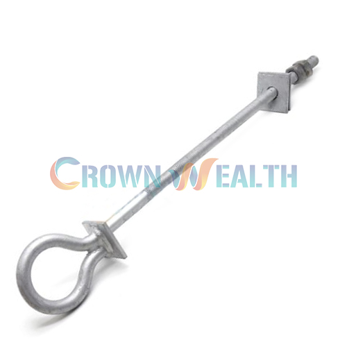 Heavy-Duty Oval Eye Bolt for Overhead Line Construction & Poleline Hardware
