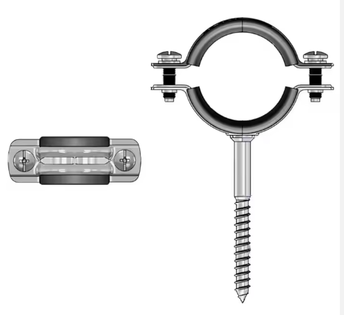 Generic Bathroom Drainage Pipe Clamp