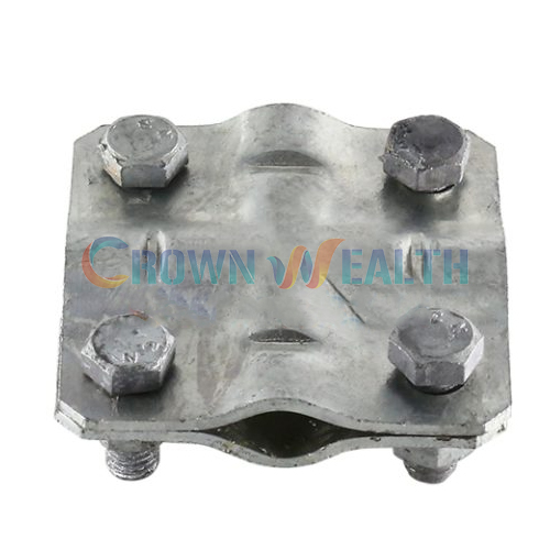 CW-PC1: Crossover Clamp for Messenger Wire With 4 Bolts